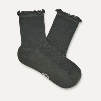 Calzino Karsyn con bordo di lattuga