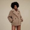 Cappotto corto in peluche Gertrude