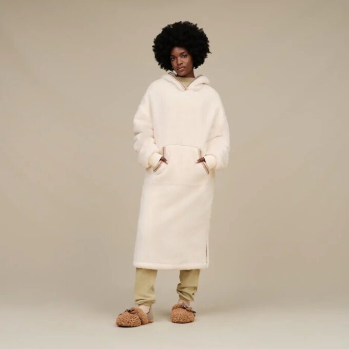 Felpa con cappuccio oversize UGGfluff