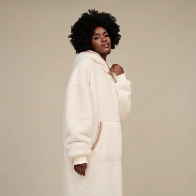 Felpa con cappuccio oversize UGGfluff