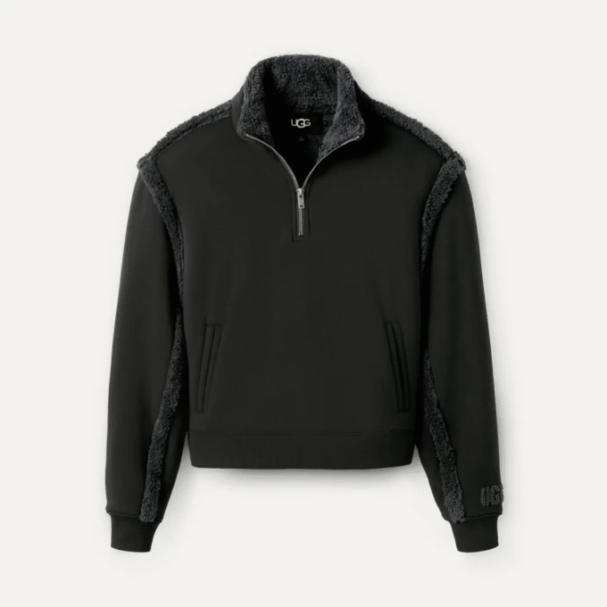 Felpa con mezza zip Lydi Bonded Fleece