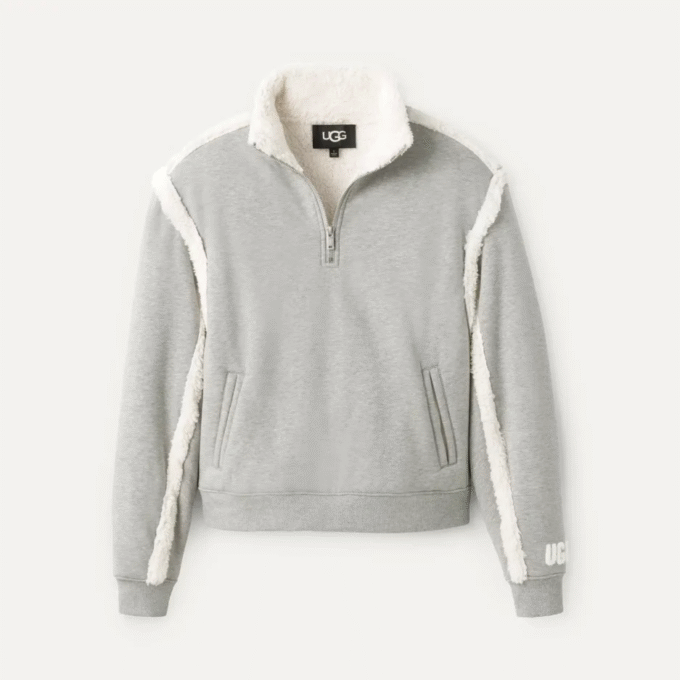 Felpa con mezza zip Lydi Bonded Fleece