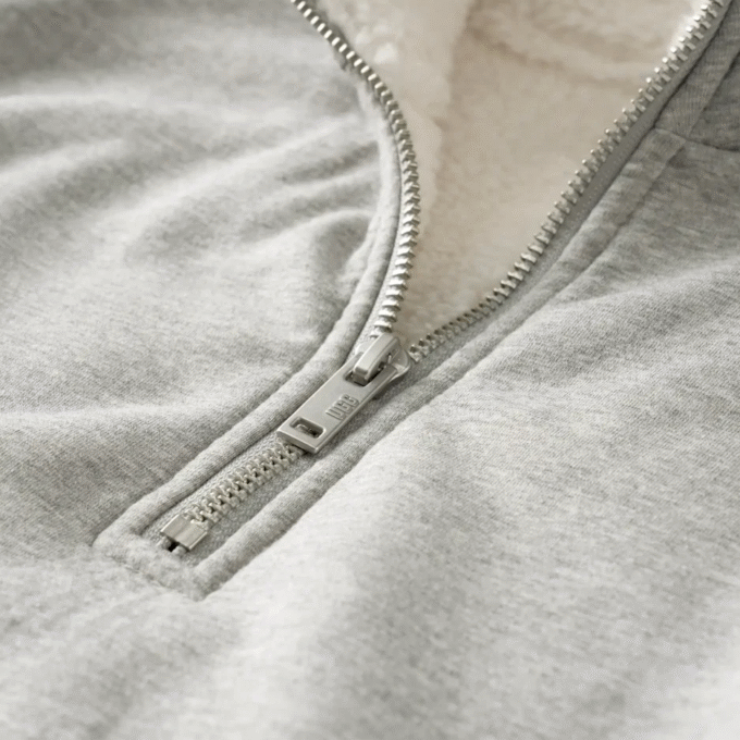 Felpa con mezza zip Lydi Bonded Fleece