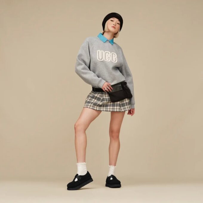 Felpa girocollo con logo UGG