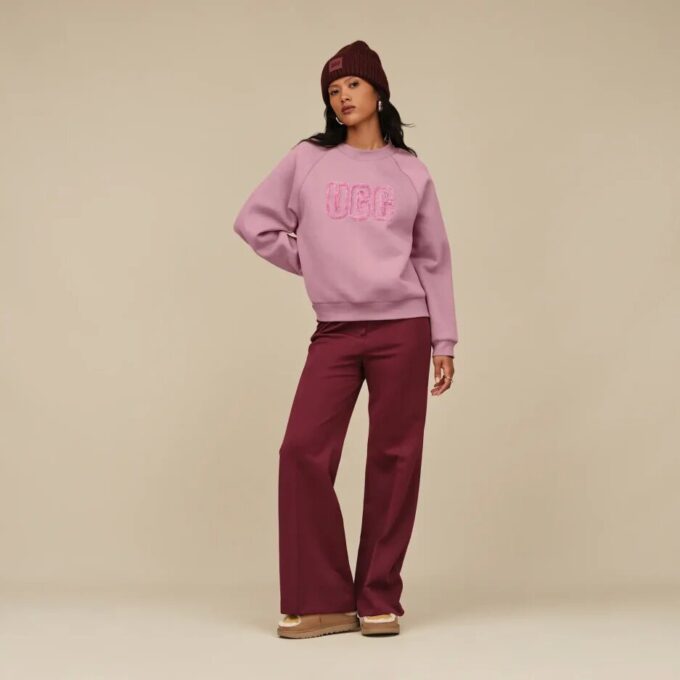 Felpa girocollo con logo UGG
