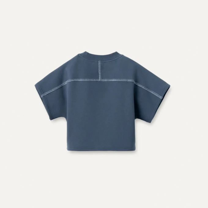Maglia girocollo classica a maniche corte
