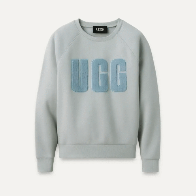 Maglia girocollo con logo sfocato Madeline