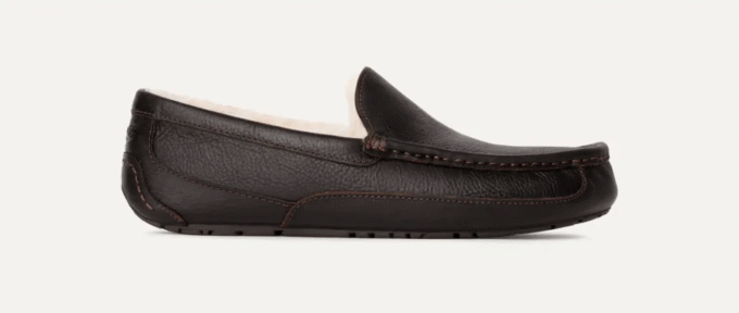 Pantofola in pelle Ascot
